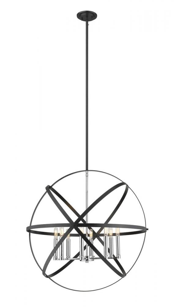 Z-Lite Lighting 463-30HBK-CH Chandelier Contemporary - Chrome