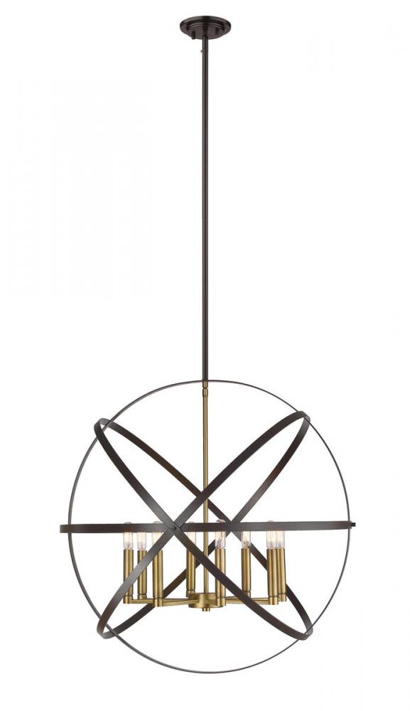 Z-Lite Lighting 463-30HBRZ-OBR Chandelier Contemporary - Brass