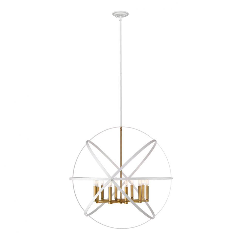 Z-Lite Lighting WHITE 463-36HWH-OBR Pendant - Brass