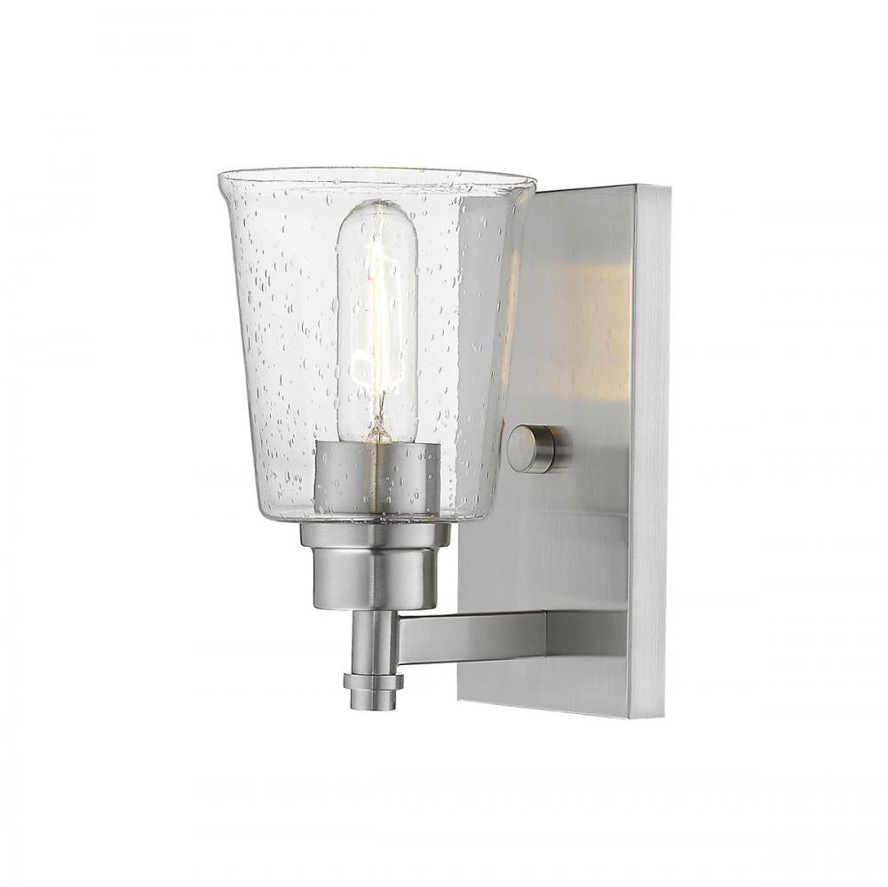 1 Light Wall Sconce-Clear Seedy
