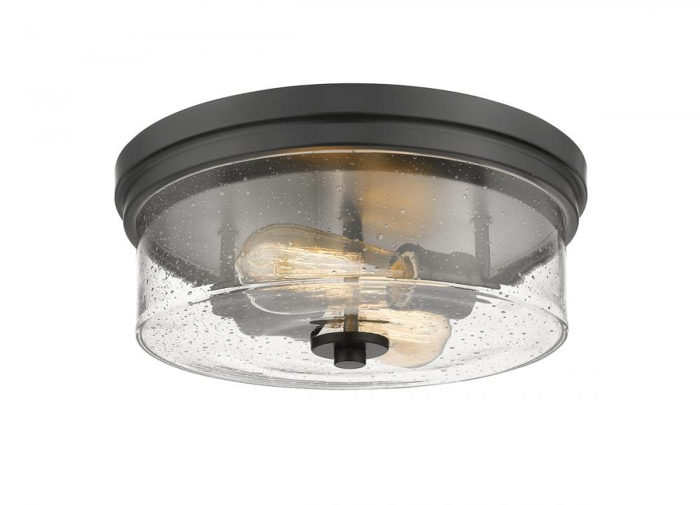 Z-Lite Lighting 464F13-MB Flush Mount Contemporary - Black