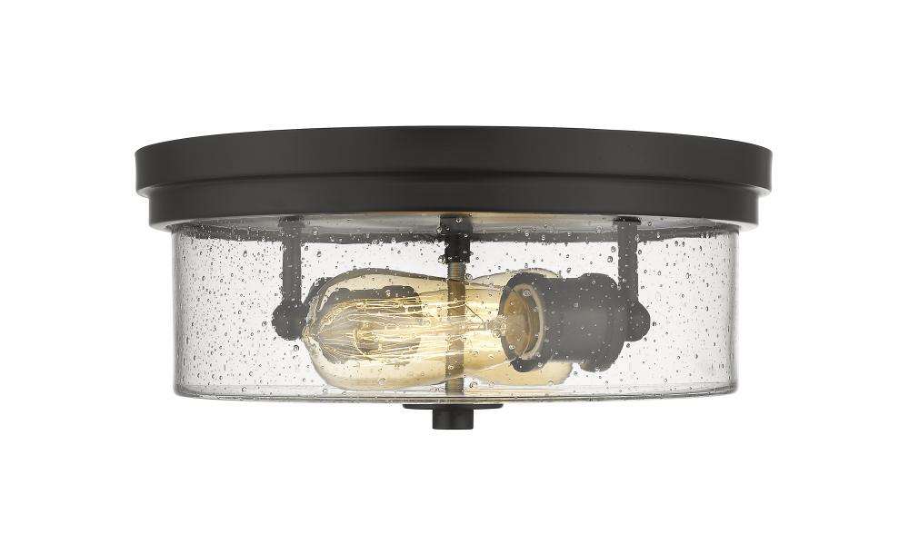 Z-Lite Lighting 464F13-MB Flush Mount Contemporary - Black