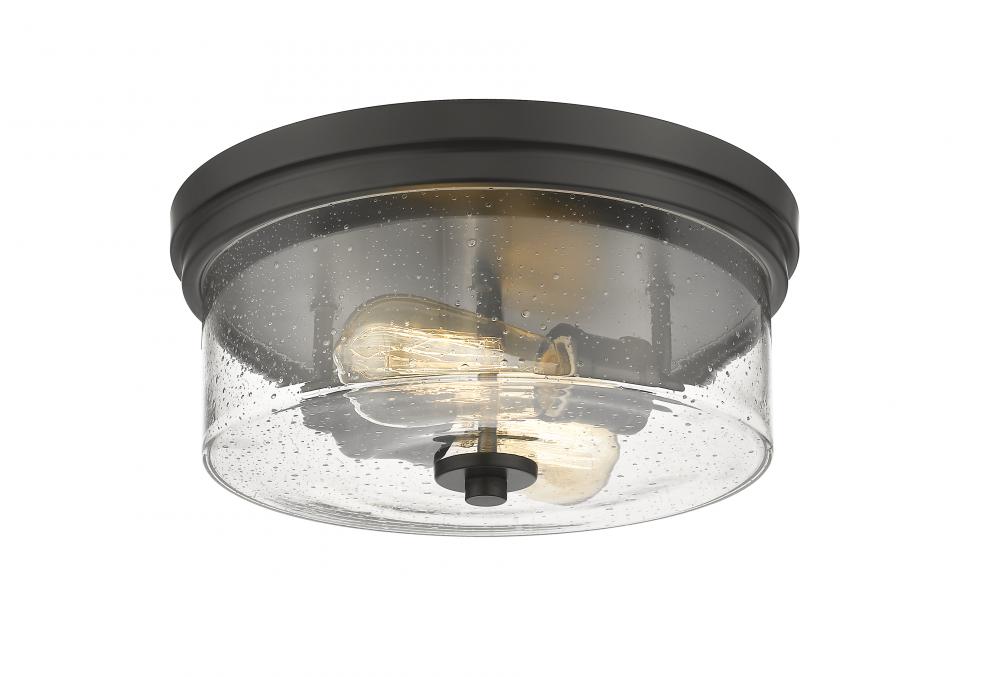 Z-Lite Lighting 464F13-MB Flush Mount Contemporary - Black