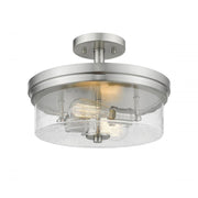 2 Light Semi Flush Mount Light-Clear Seedy