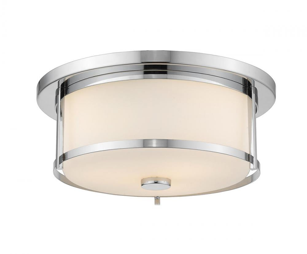 Z-Lite Lighting 465F14-CH Flush Mount Mid Century Modern - Chrome