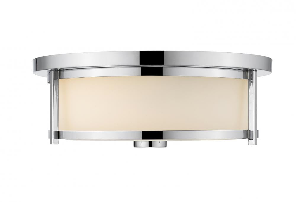 Z-Lite Lighting 465F14-CH Flush Mount Mid Century Modern - Chrome