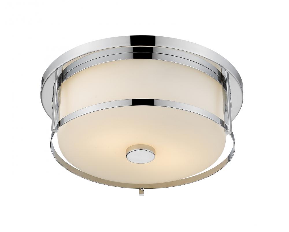 Z-Lite Lighting 465F14-CH Flush Mount Mid Century Modern - Chrome