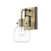 1 Light Wall Sconce-Clear