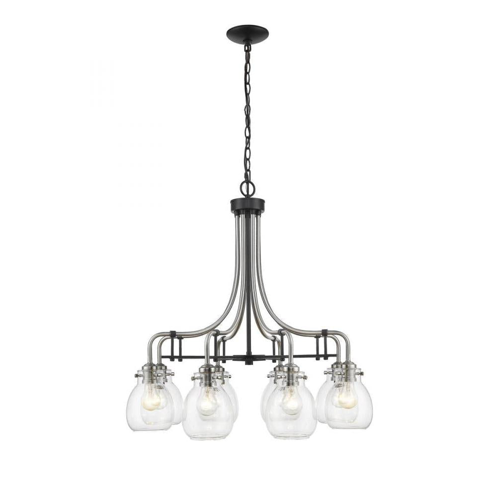 8 Light Chandelier-Clear