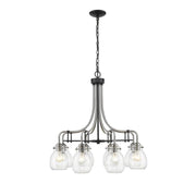 8 Light Chandelier-Clear