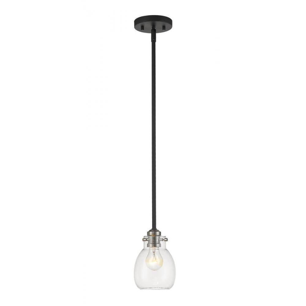 1 Light Pendant-Clear