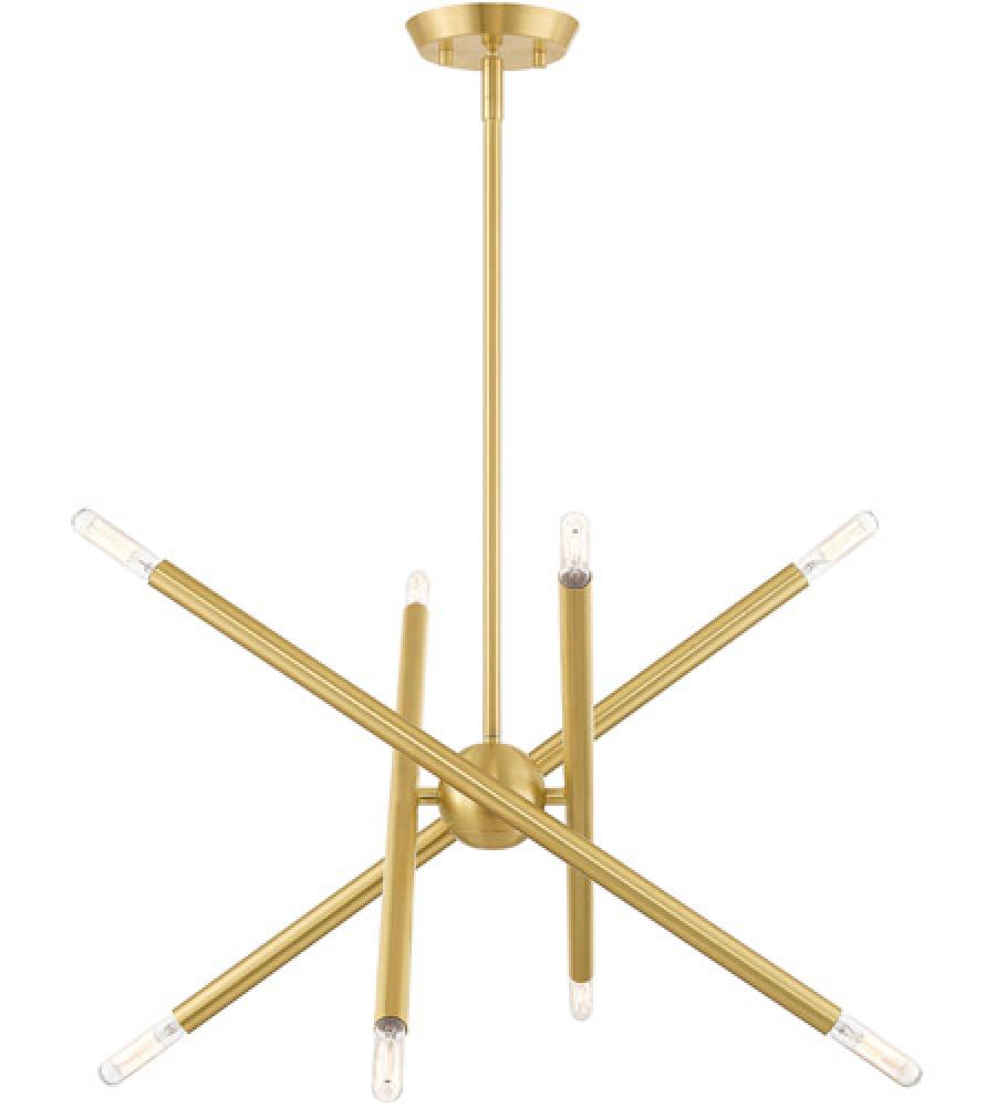 Livex Lighting SOHO 46774-12 Chandelier Modern - Satin Brass