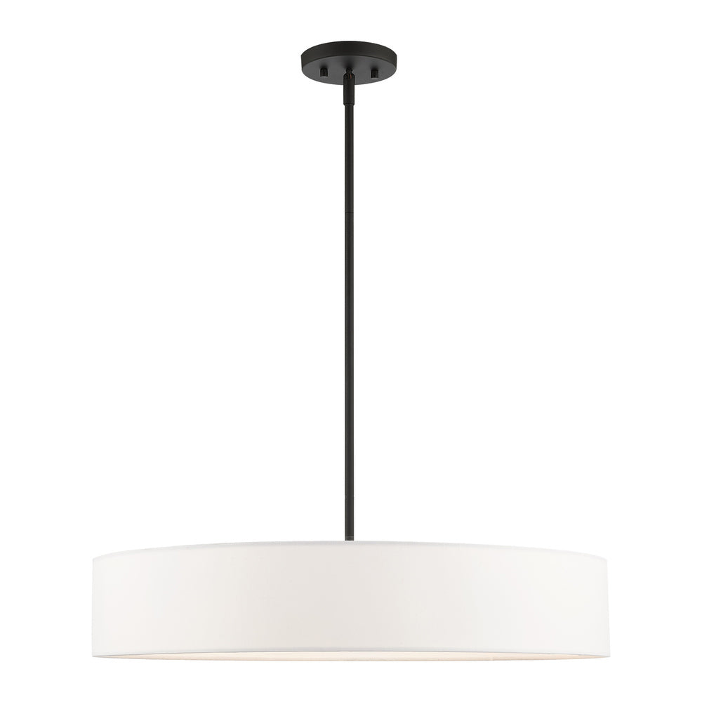 Livex Lighting VENLO 46925-04 Pendant Contemporary - Black With Brushed Nickel Accents