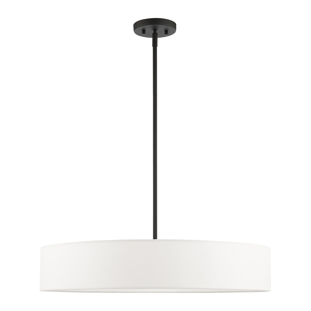 Livex Lighting VENLO 46925-04 Pendant Contemporary - Black With Brushed Nickel Accents