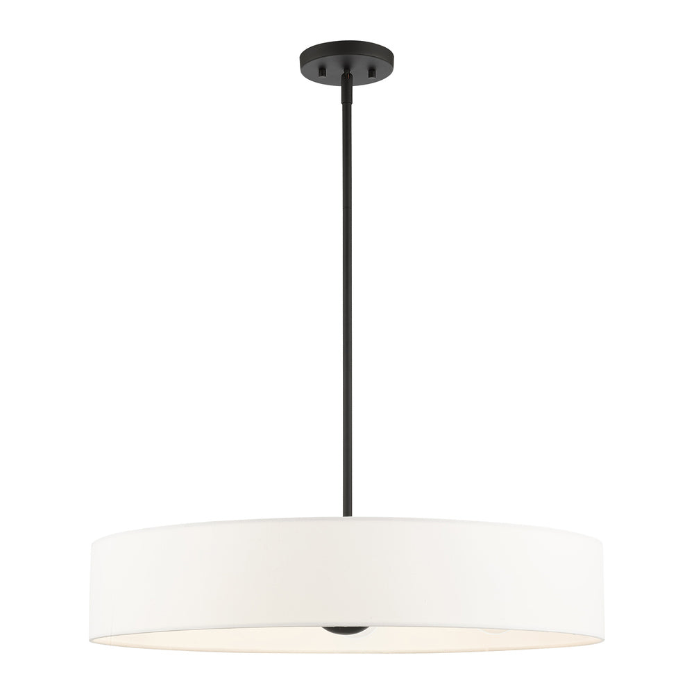 Livex Lighting VENLO 46925-04 Pendant Contemporary - Black With Brushed Nickel Accents