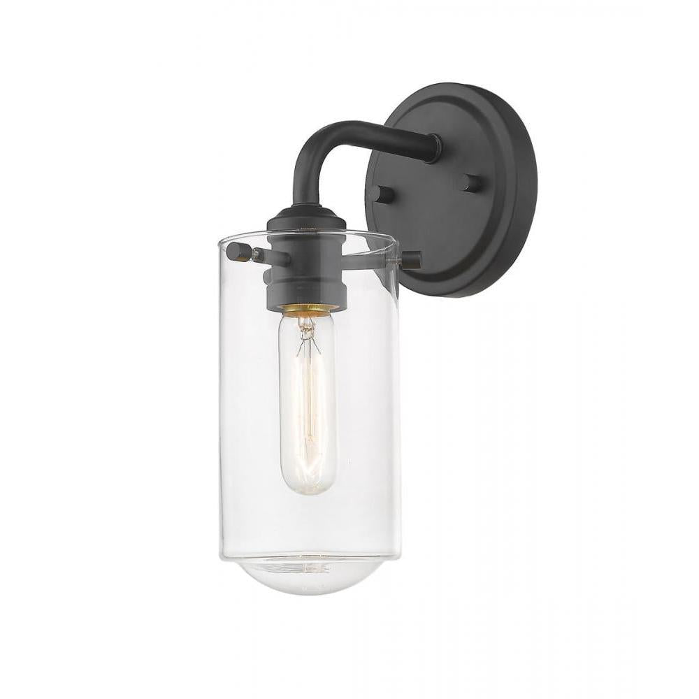 1 Light Wall Sconce-Clear