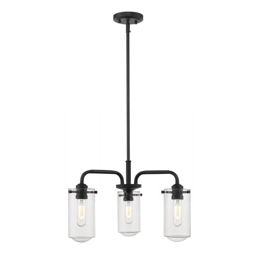 3 Light Chandelier-Clear