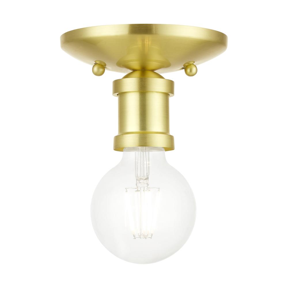 Livex Lighting 47160-12 Flush Mount Traditional - Brass