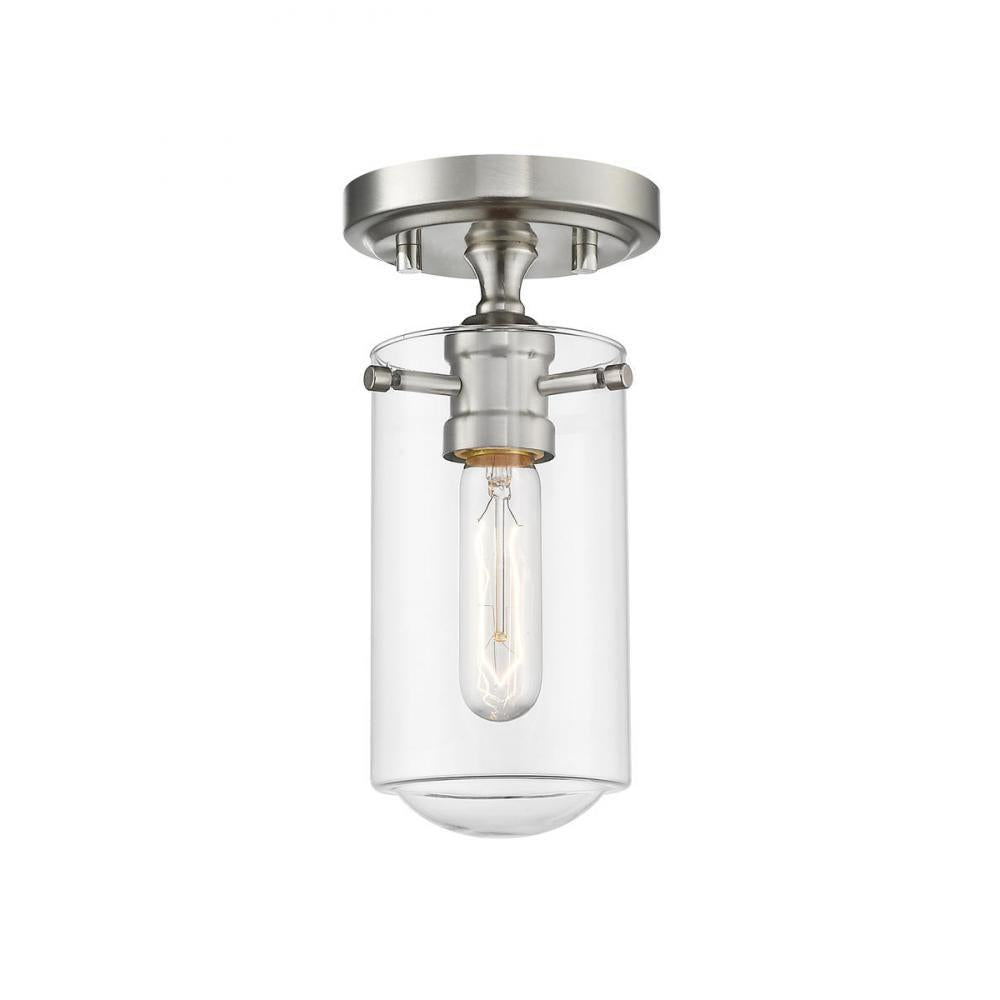 1 Light Flush Mount Light-Clear