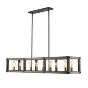10 Light Linear Chandelier
