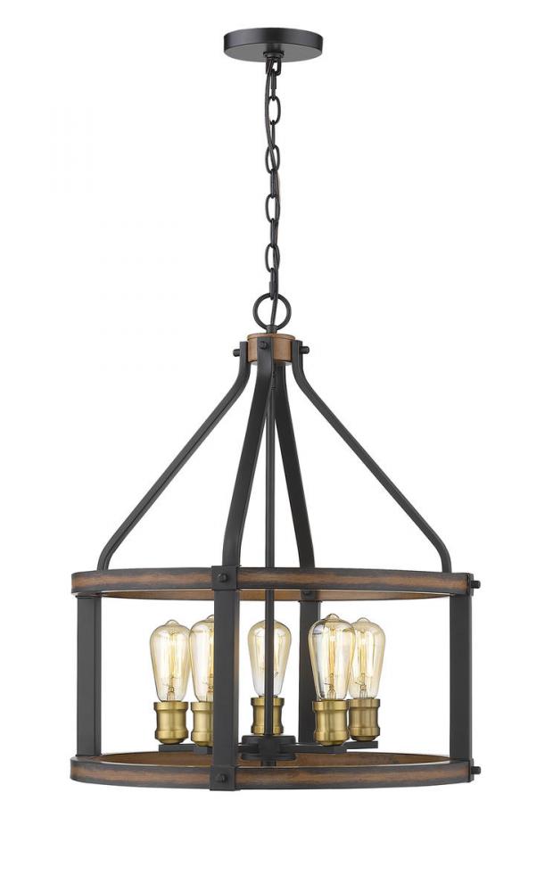 Z-Lite Lighting 472-5D-RM Chandelier Restoration - Brown