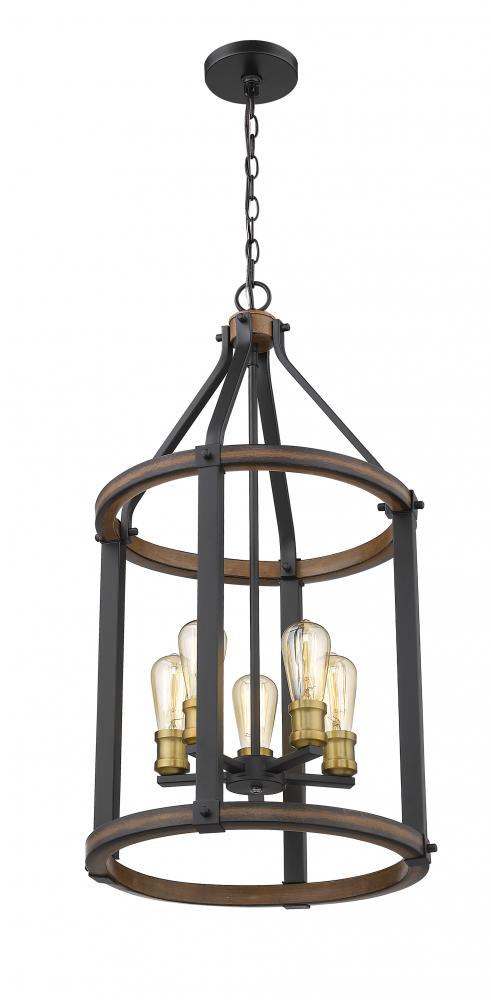 Z-Lite Lighting 472-5P-RM Chandelier Restoration - Brown