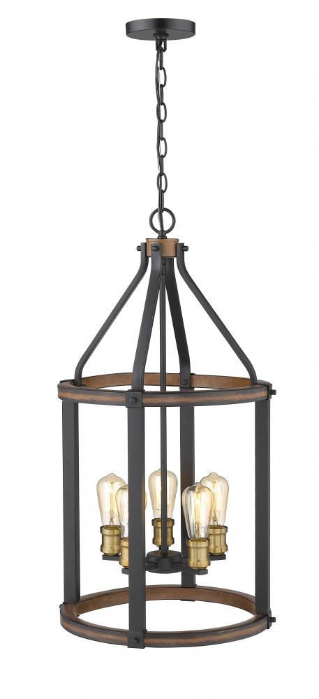 Z-Lite Lighting 472-5P-RM Chandelier Restoration - Brown