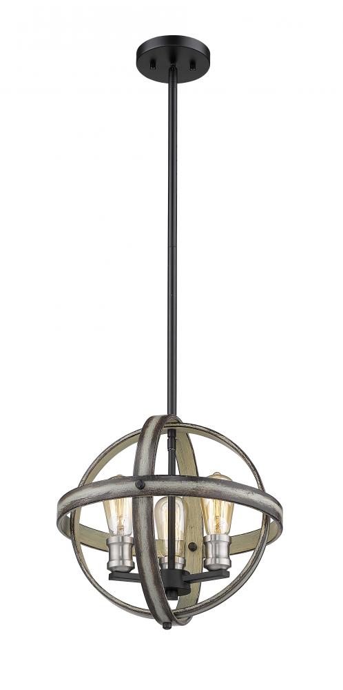 Z-Lite Lighting 472B14-ABB Pendant Restoration - Ashen Barnboard