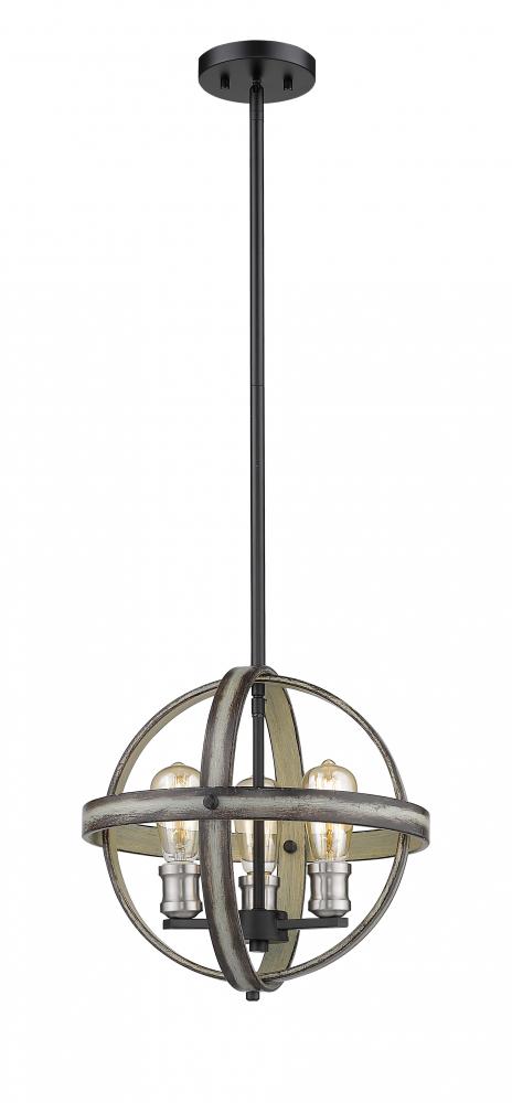 Z-Lite Lighting 472B14-ABB Pendant Restoration - Ashen Barnboard