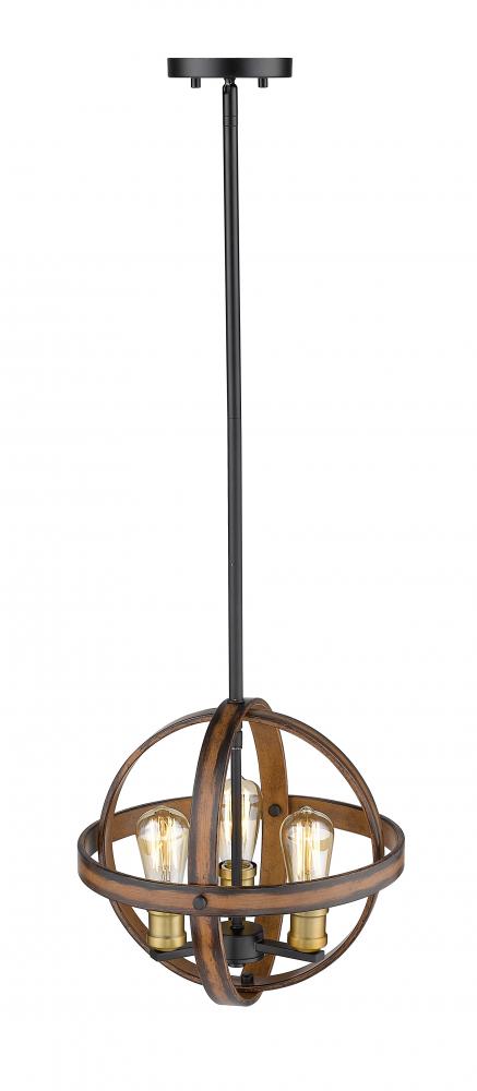 Z-Lite Lighting 472B14-RM Pendant Restoration - Brown