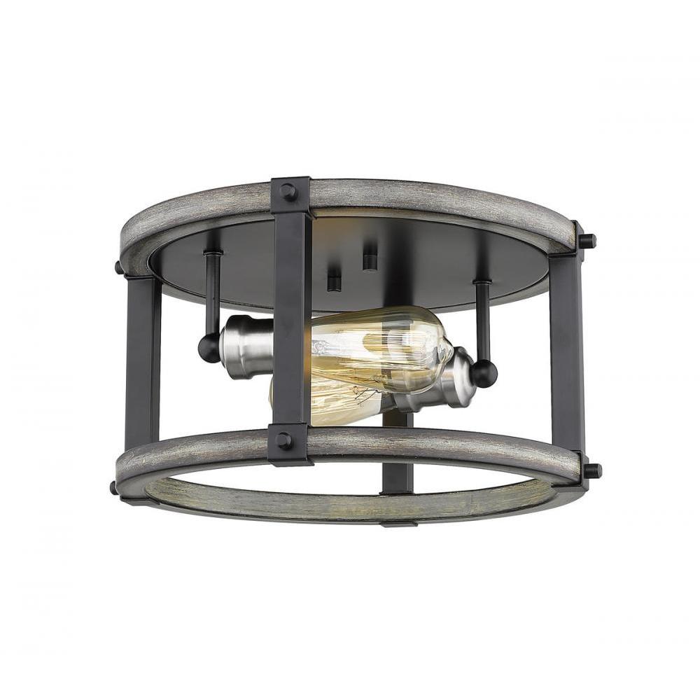 2 Light Flush Mount Light
