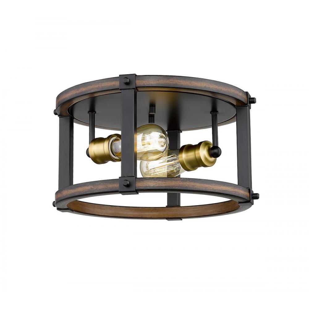 2 Light Flush Mount Light