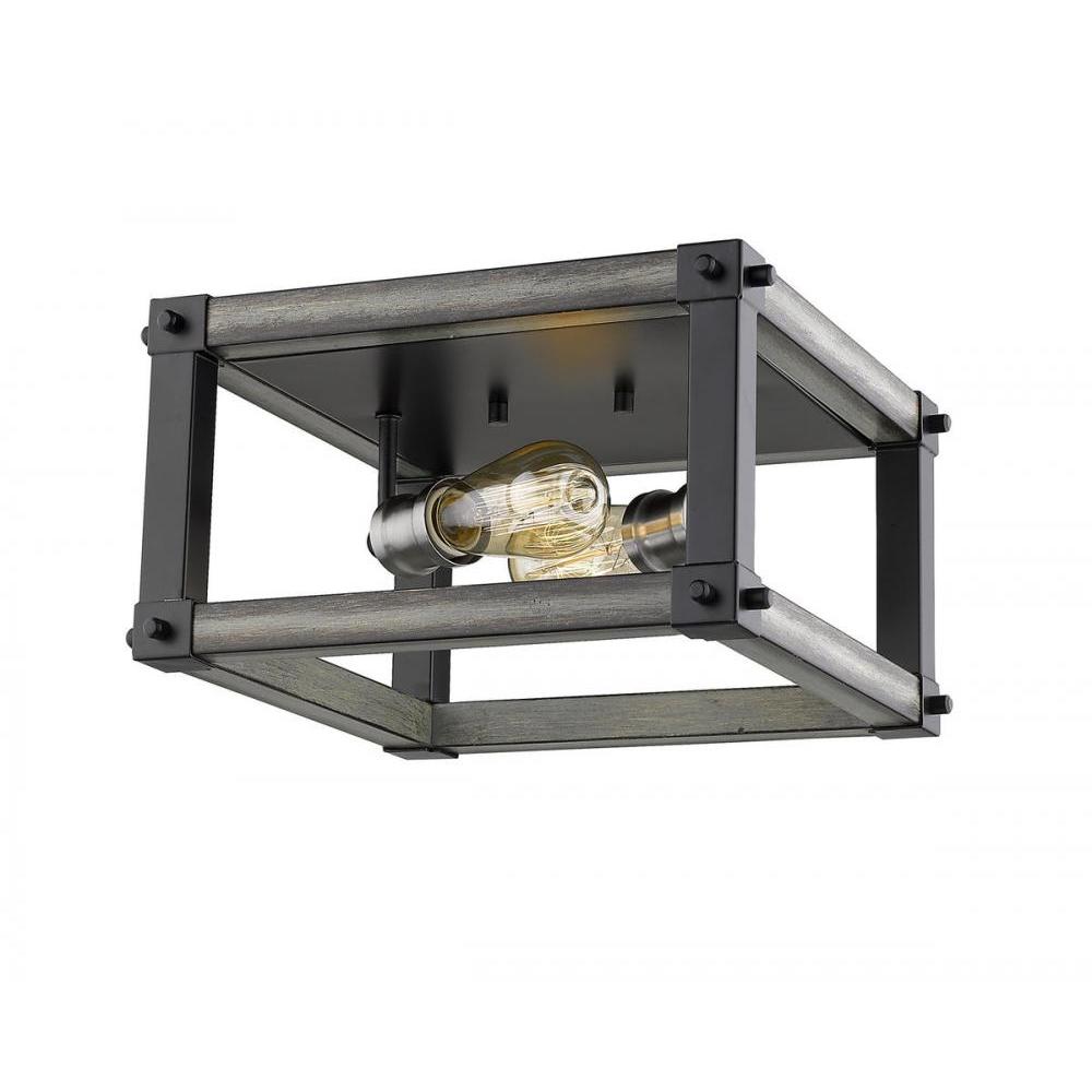 2 Light Flush Mount Light
