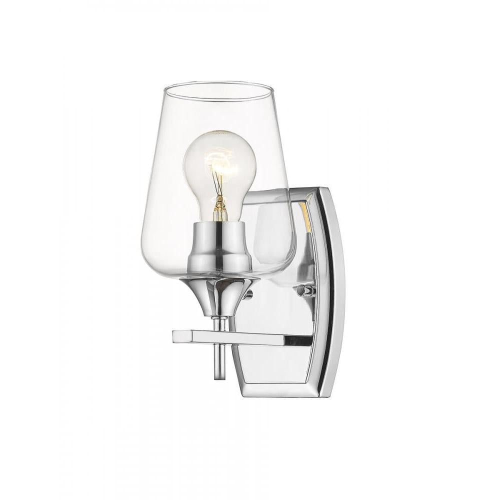1 Light Wall Sconce-Clear