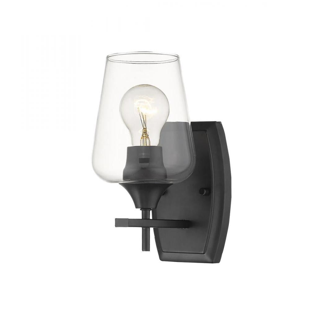 1 Light Wall Sconce-Clear