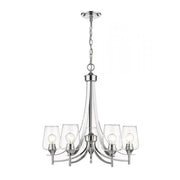 5 Light Chandelier-Clear
