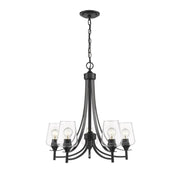 5 Light Chandelier-Clear
