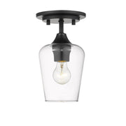 1 Light Flush Mount Light-Clear