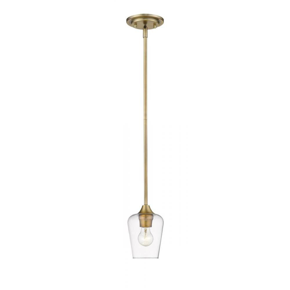 1 Light Pendant-Clear