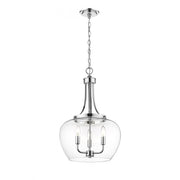 3 Light Pendant-Clear
