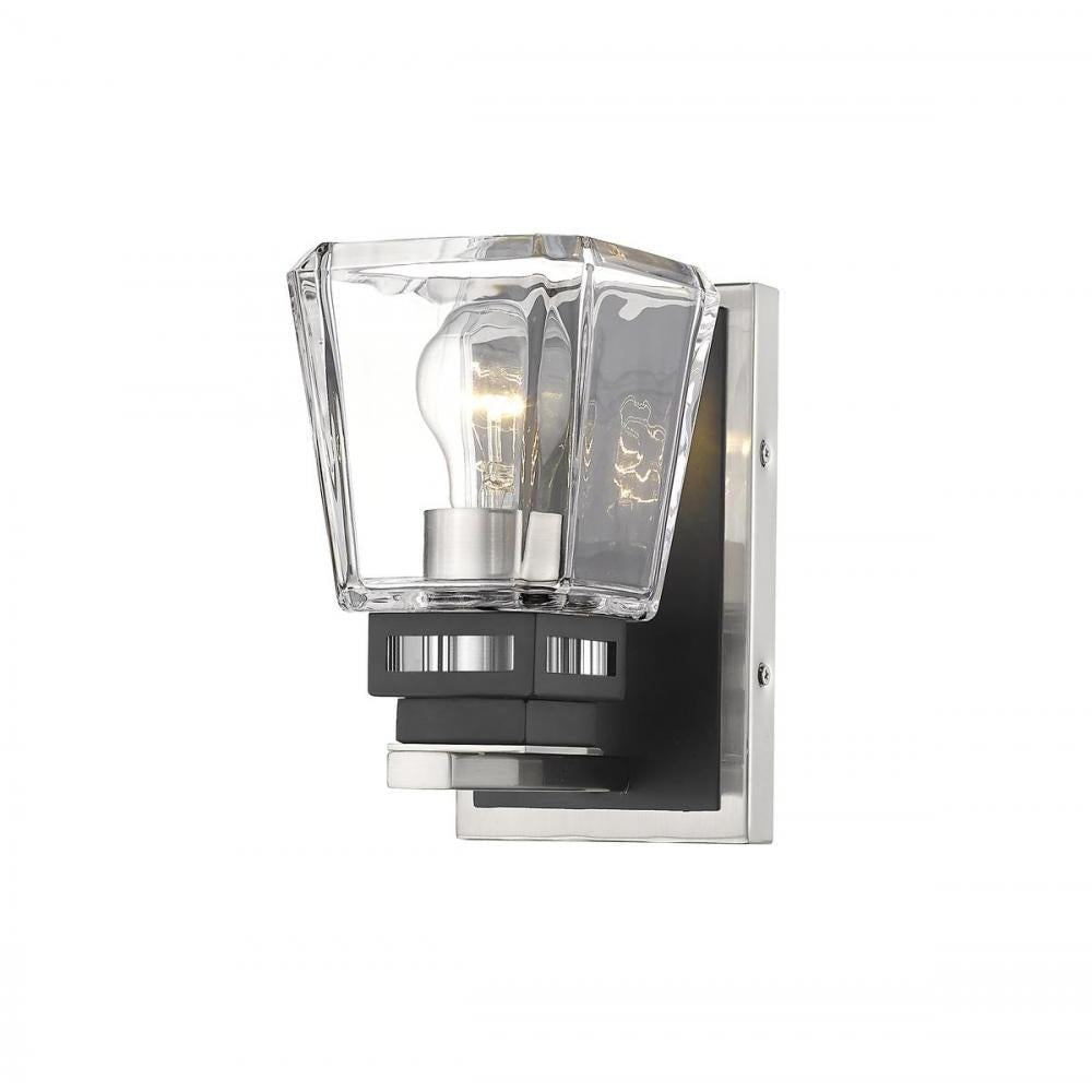 1 Light Wall Sconce-Clear
