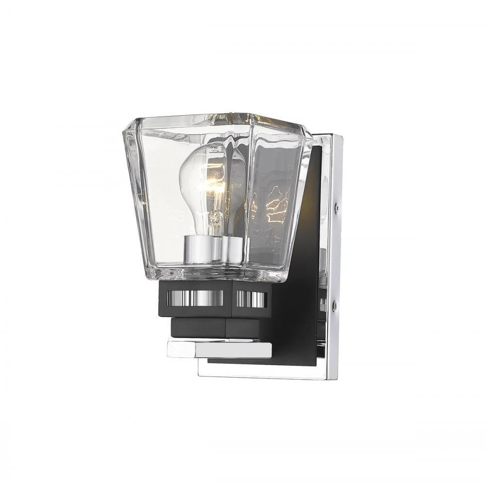 1 Light Wall Sconce-Clear