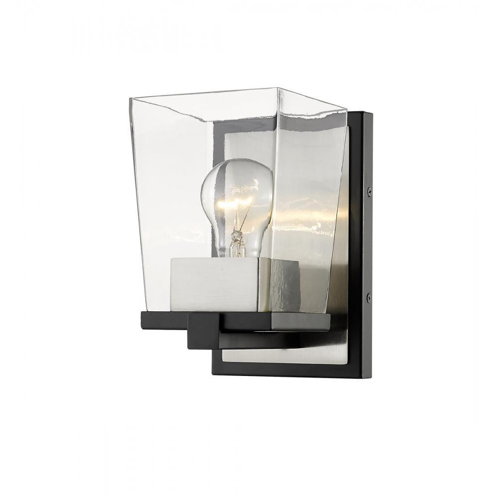 1 Light Wall Sconce-Clear