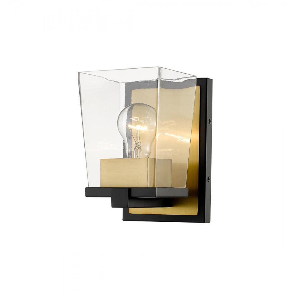 1 Light Wall Sconce-Clear