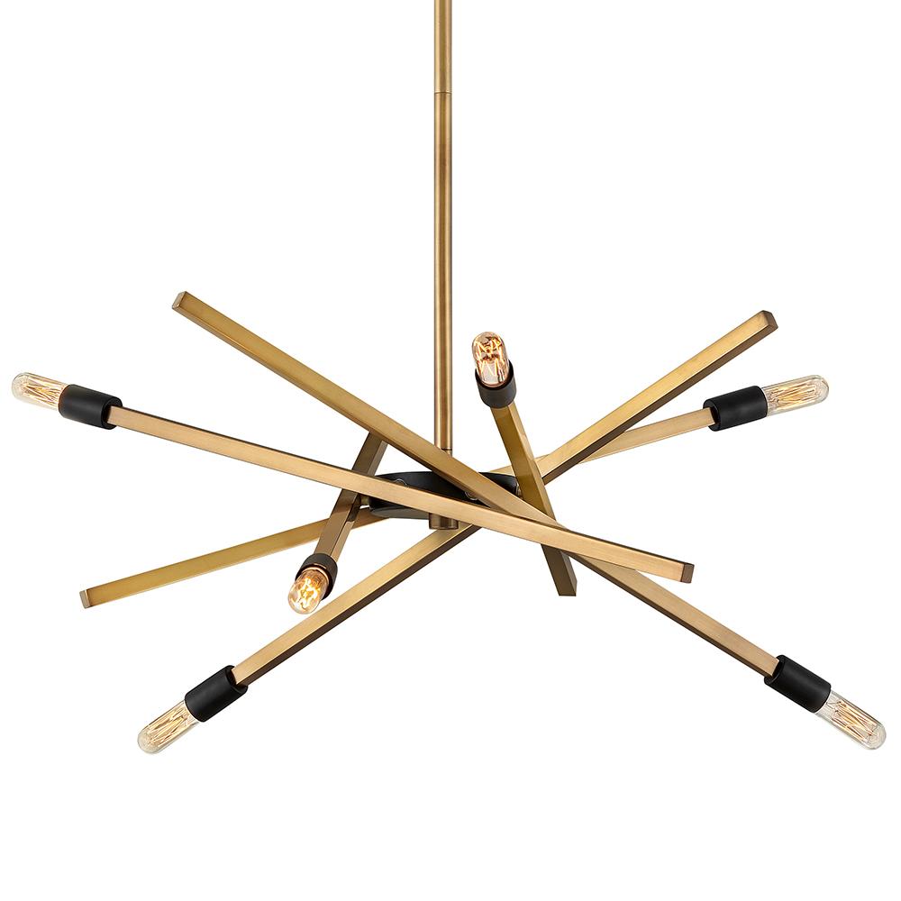 Hinkley Lighting ARCHER 4765HB Chandelier Modern - Heritage Brass