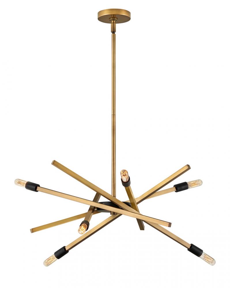 Hinkley Lighting ARCHER 4765HB Chandelier Modern - Heritage Brass