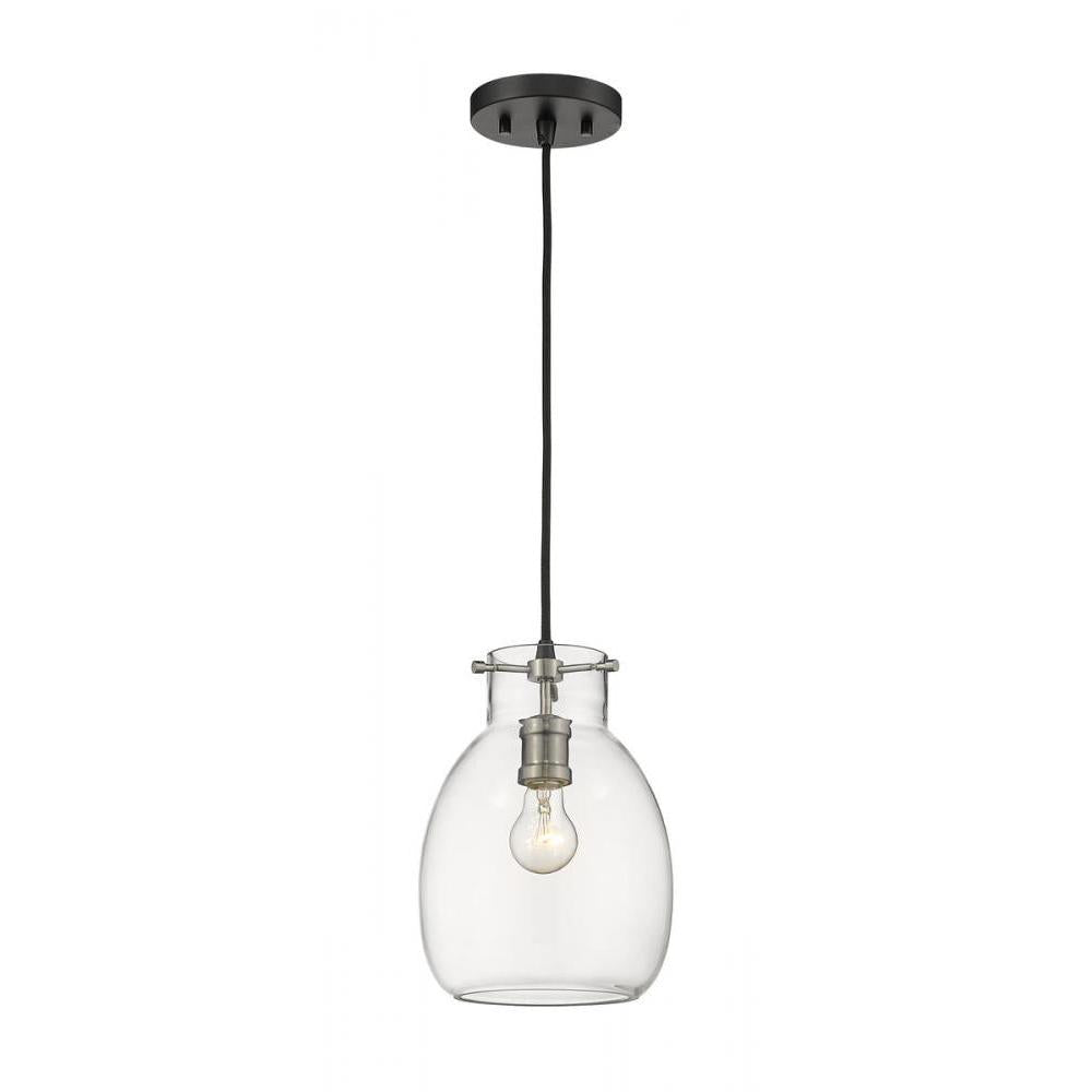 1 Light Pendant-Clear