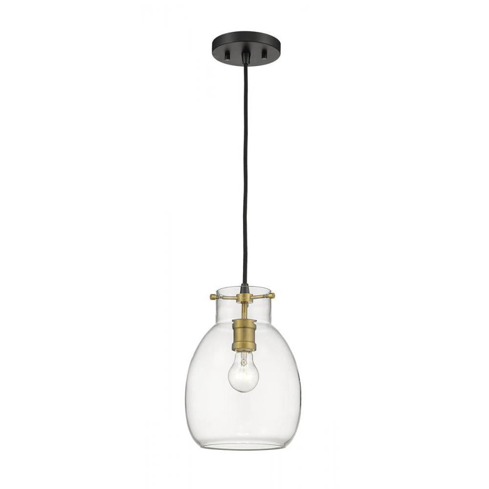 1 Light Pendant-Clear