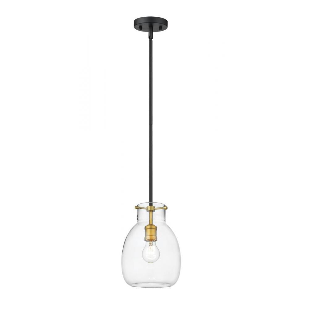 1 Light Pendant-Clear