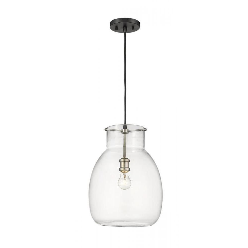 1 Light Pendant-Clear